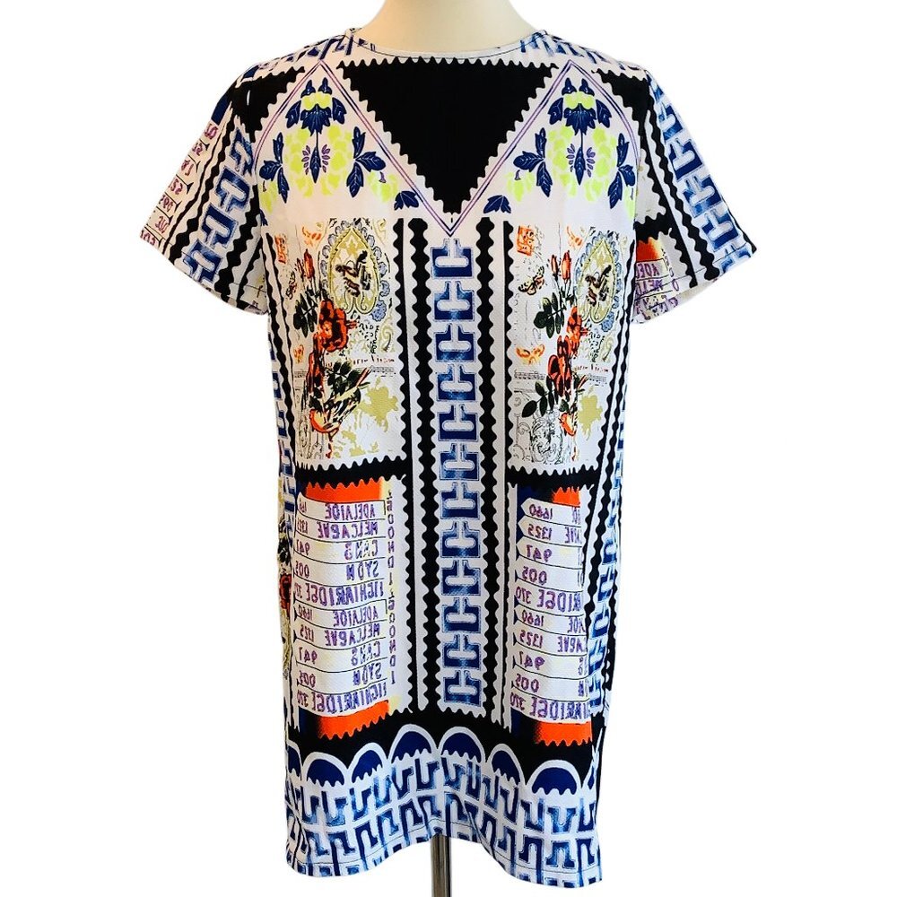 NWT - Glamorous Printed T-Shirt Mini Dress